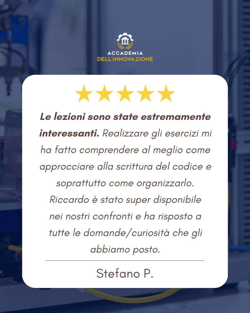 INSTA - PLC - testimonianza Stefano Piroli